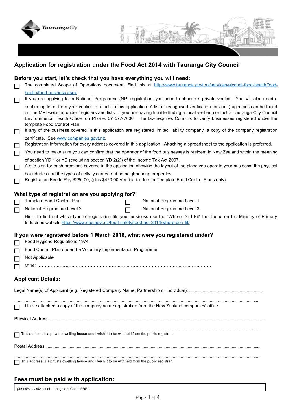 Application Form W-1: Registration of Wine Standards Management Plan