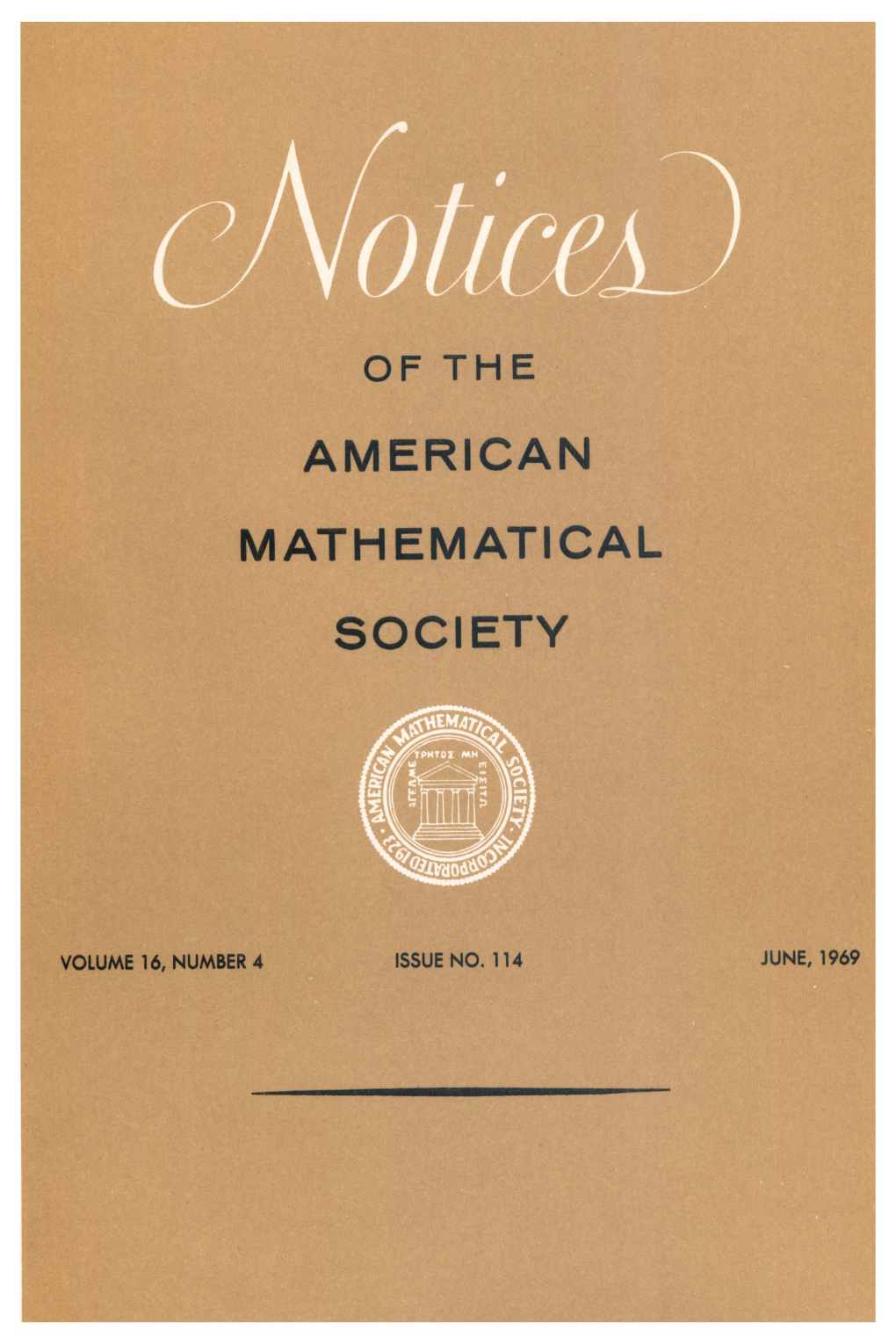 Notices of the American Mathematical Society