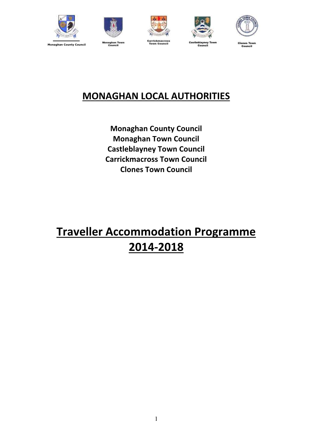 Traveller Accommodation Programme 2014-2018