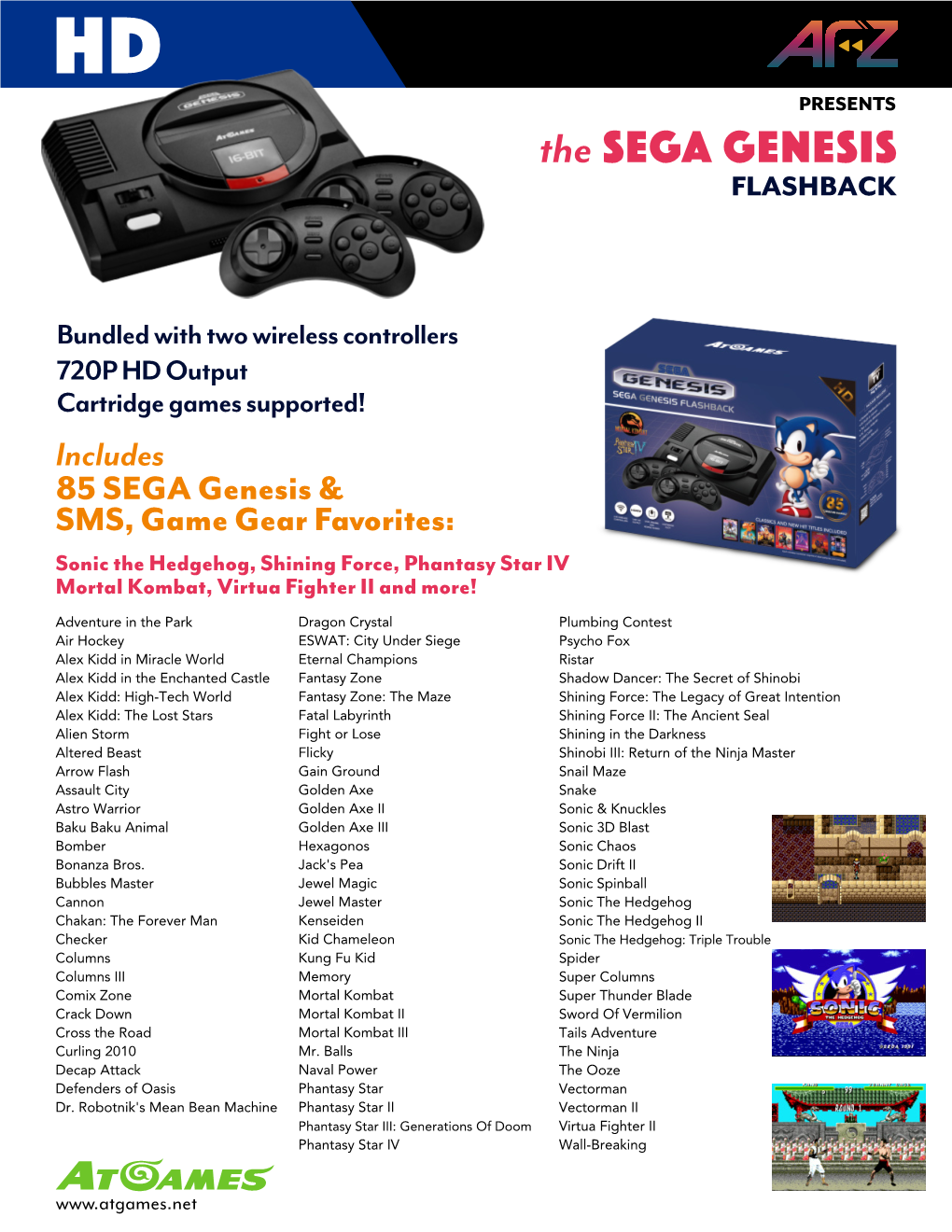 The SEGA GENESIS FLASHBACK