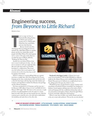 Engineering Success, from Beyonce to Little Richard
