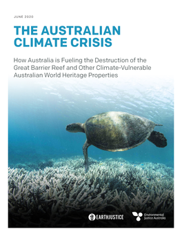 The Australian Climate Crisis and the Great Barrier Reef