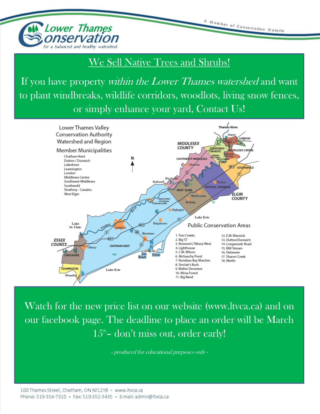 Tree and Shrub Fact Sheet