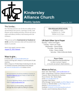 Kindersley Alliance Church