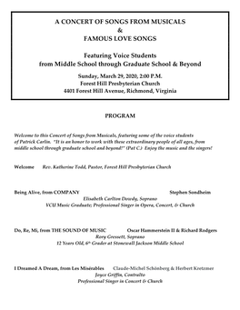 View Concert Program Here