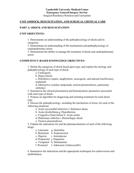 Unit 10 Shock,Resuscitation Part A