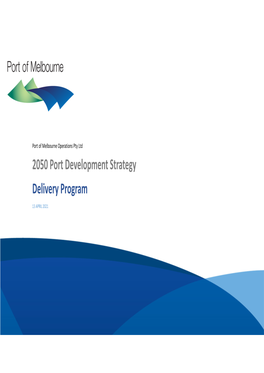 2050 Port Development Strategy Delivery Program