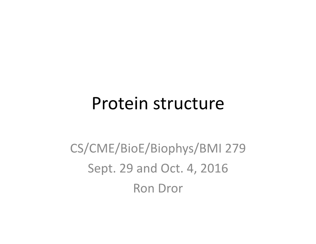 Protein Structure