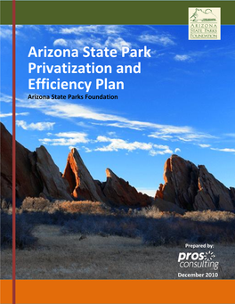 Arizona State Park Privatization and Efficiency Plan Arizona State Parks Foundation