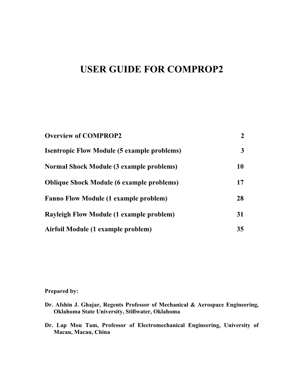 Example: Supersonic Airfoil