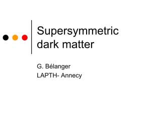 Supersymmetric Dark Matter