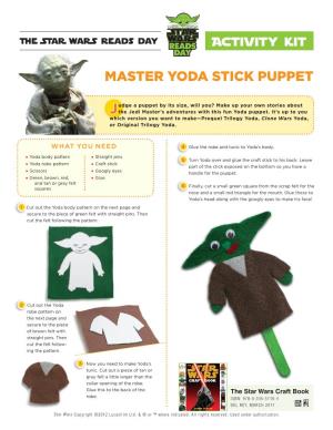 Master Yoda Stick Puppet