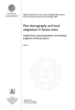 Past Demography and Local Adaptation in Forest Trees