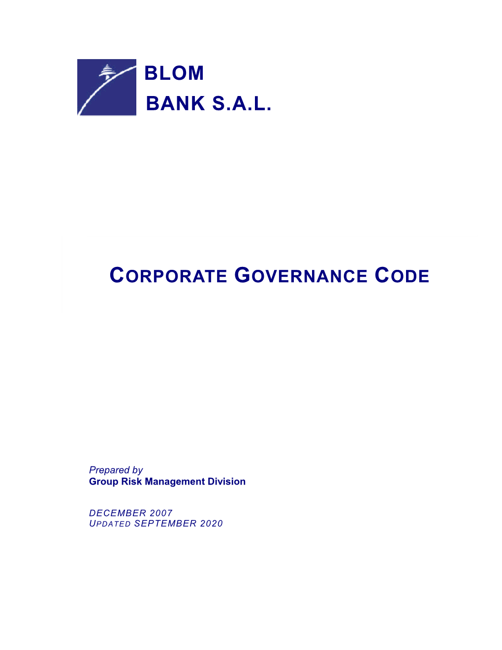 BLOM BANK's Corporate Governance Code