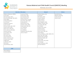 Kansas Maternal and Child Health Council (KMCHC) Meeting