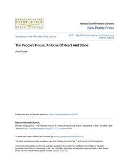 The People's House: a Home of Heart and Stone