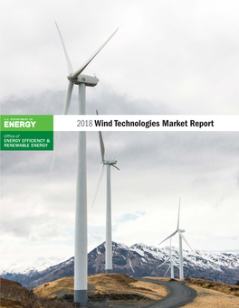 2018 Wind Technologies Market Report This Report Is Being Disseminated by the U.S