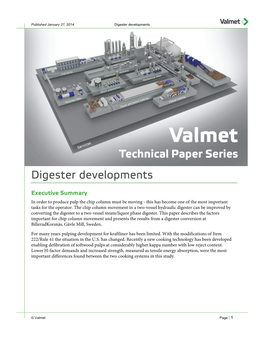White Paper Combines Technical Information Obtained from Valmet Personnel and Published Valmet Articles and Papers
