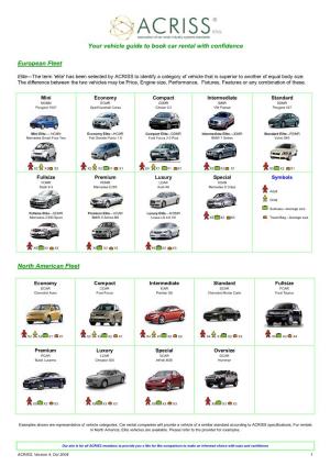 Your Vehicle Guide to Book Car Rental with Confidence European Fleet North American Fleet