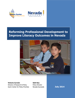 Reforming Professional Development to Improve Literacy Outcomes in Nevada
