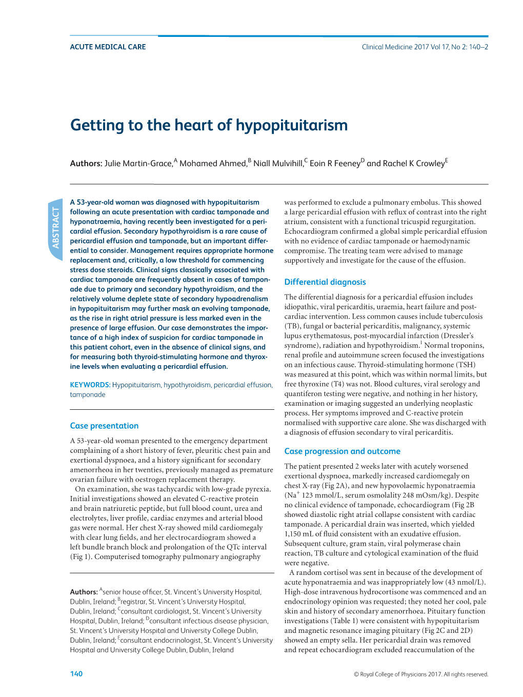 Getting to the Heart of Hypopituitarism