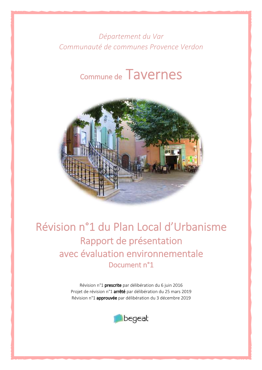 Révision N°1 Du Plan Local D'urbanisme