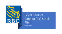 RBC Stock Pitch Presentation