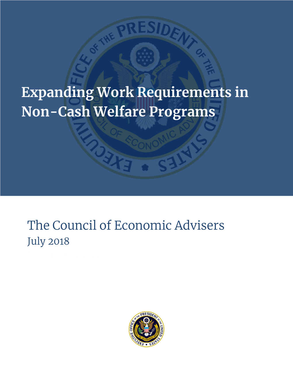 Expanding Work Requirements in Non-Cash Welfare Programs