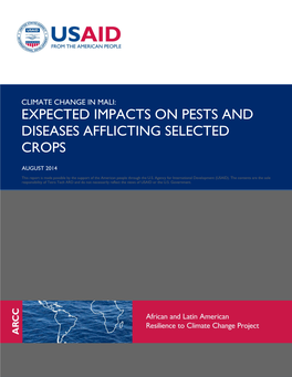 Expected Impacts on Pests and Diseases Afflicting Selected Crops