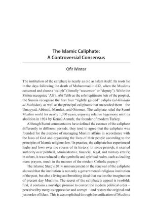 The Islamic Caliphate: a Controversial Consensus