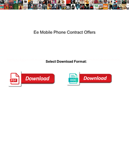 Ee Mobile Phone Contract Offers