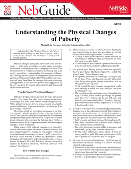 Understanding the Physical Changes of Puberty Maria R