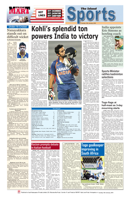 Kohli's Splendid Ton Powers India to Victory