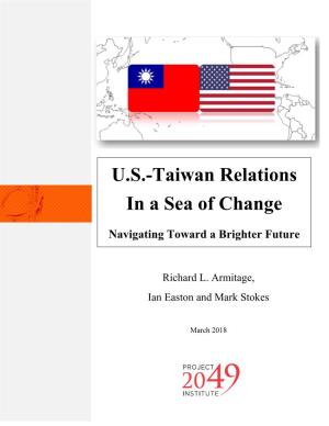 US Taiwan Relations in a Sea Of