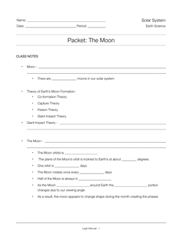 Packet: the Moon