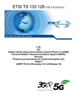 Ts 133 128 V15.1.0 (2019-07)