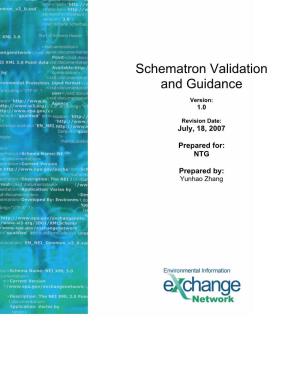 Schematron Validation and Guidance