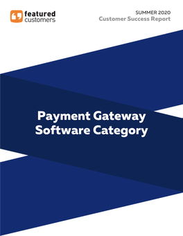 Payment Gateway Software : Summer 2020