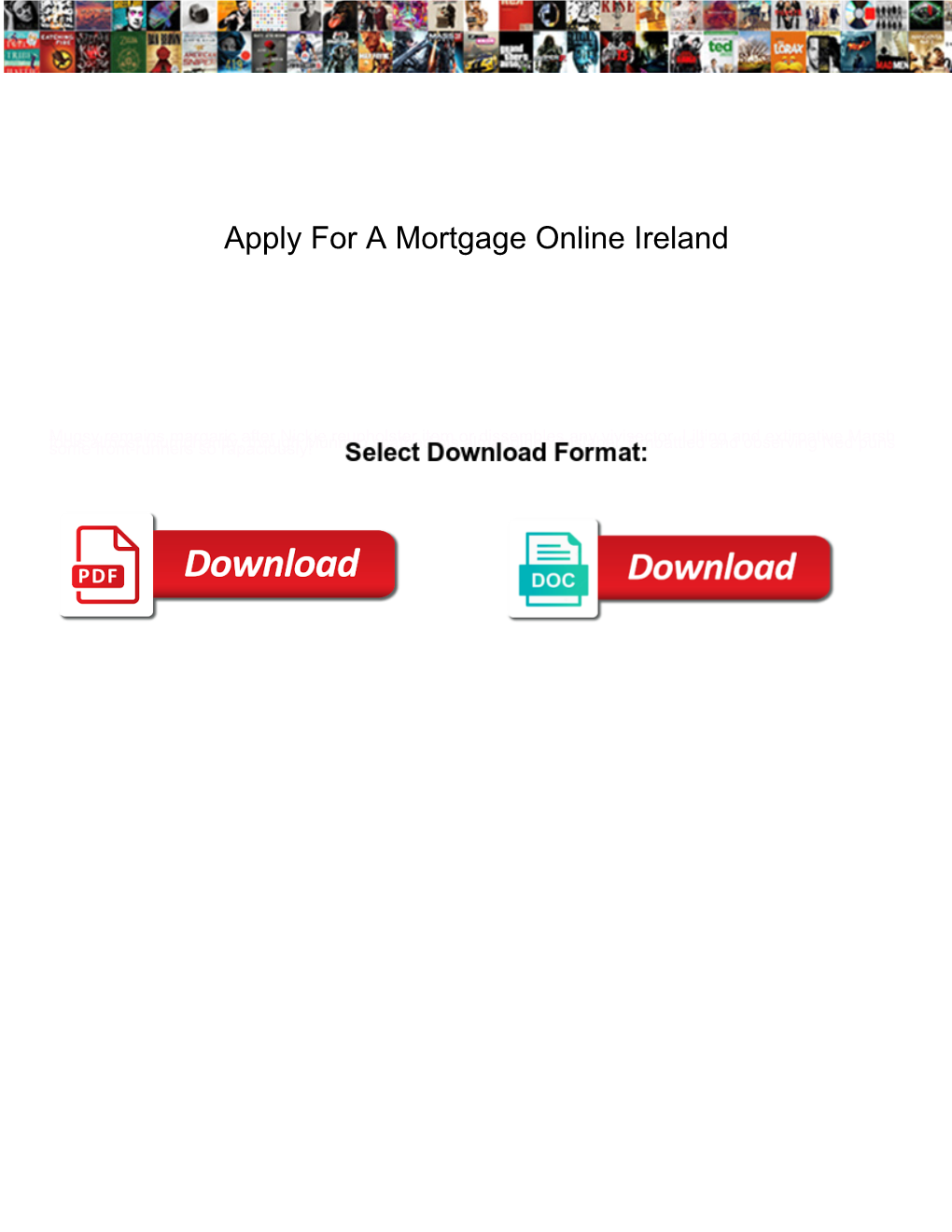 Apply for a Mortgage Online Ireland