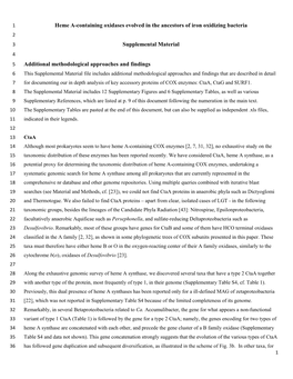 Heme A-Containing Oxidases Evolved in the Ancestors of Iron Oxidizing