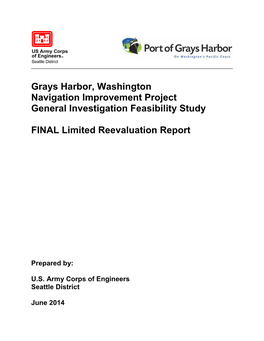 Grays Harbor, Washington, Navigation Improvement Project, Feasibility