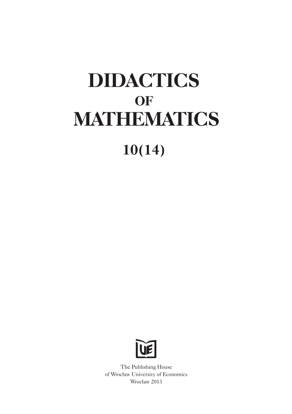 Didactics Mathematics