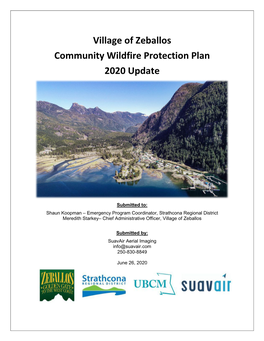 Community Wildfire Protection Plan Template