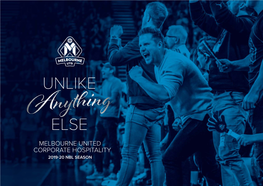 Melbourne United Corporate Hospitality 2019-20 Nbl Season Contents