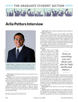 Arlie Petters Interview