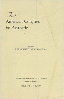 American Congress for Aesthetics