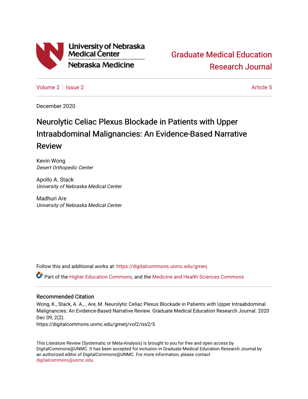 Neurolytic Celiac Plexus Blockade in Patients with Upper Intraabdominal Malignancies: an Evidence-Based Narrative Review