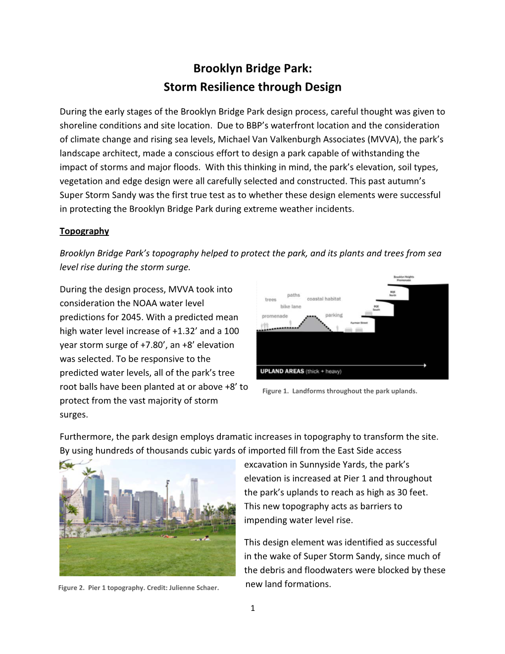 Brooklyn Bridge Park: Storm Resilience Through Design