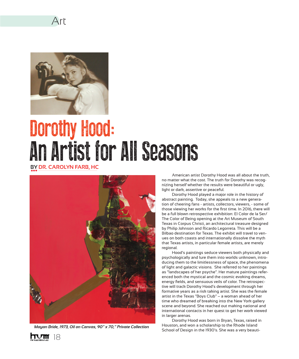 An Artist for All Seasons by DR