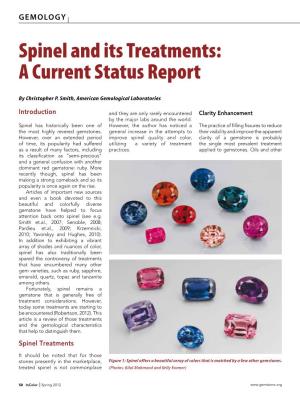 Spinel and Its Treatments: a Current Status Report